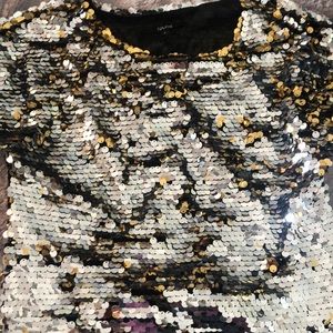 Naven Gold Sequin Shirt size S